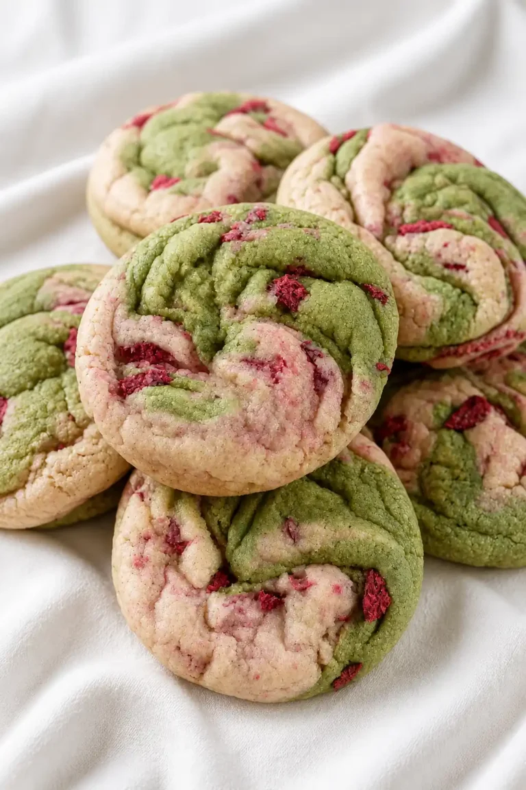 Strawberry Matcha Cookies: The Ultimate Soft-Baked Swirled Marble Treat