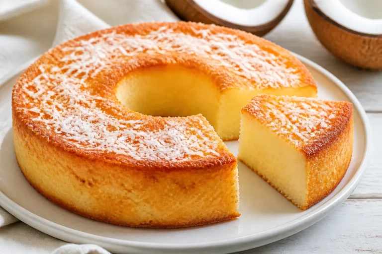 Brazilian Coconut Custard Cake