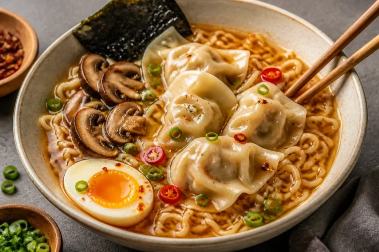 Dumpling Ramen Recipe (Ready in 15 Minutes!)