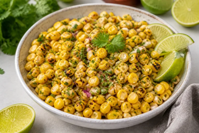 Flavorful Grilled Corn Salad With Zesty Lime Cilantro Butter