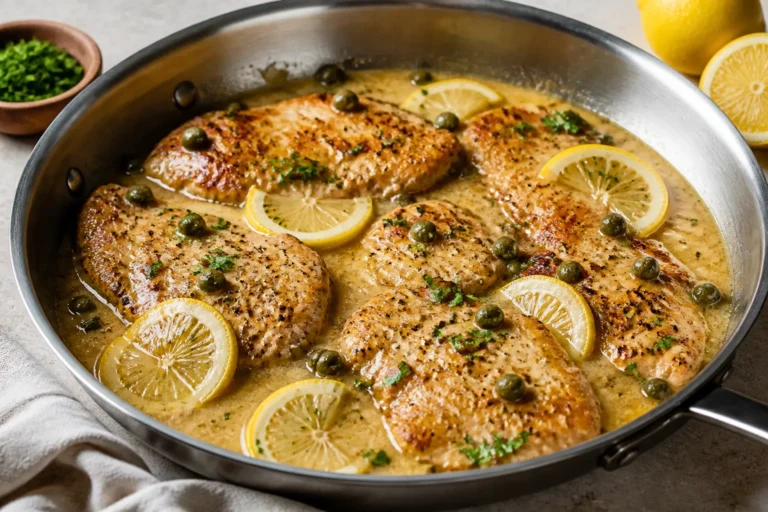 Authentic Italian Chicken Piccata Skillet