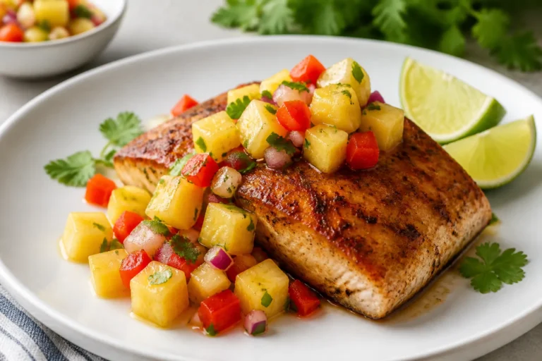 BBQ Mahi Mahi With Pineapple Salsa
