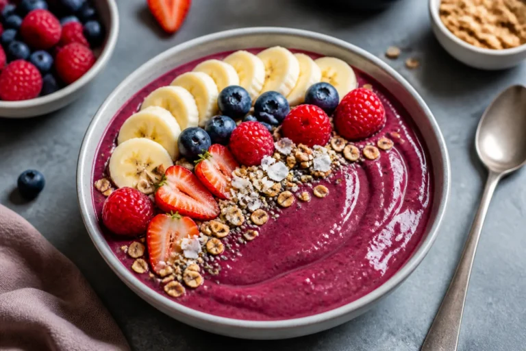 Mixed Berry and Banana Smoothie Bowl