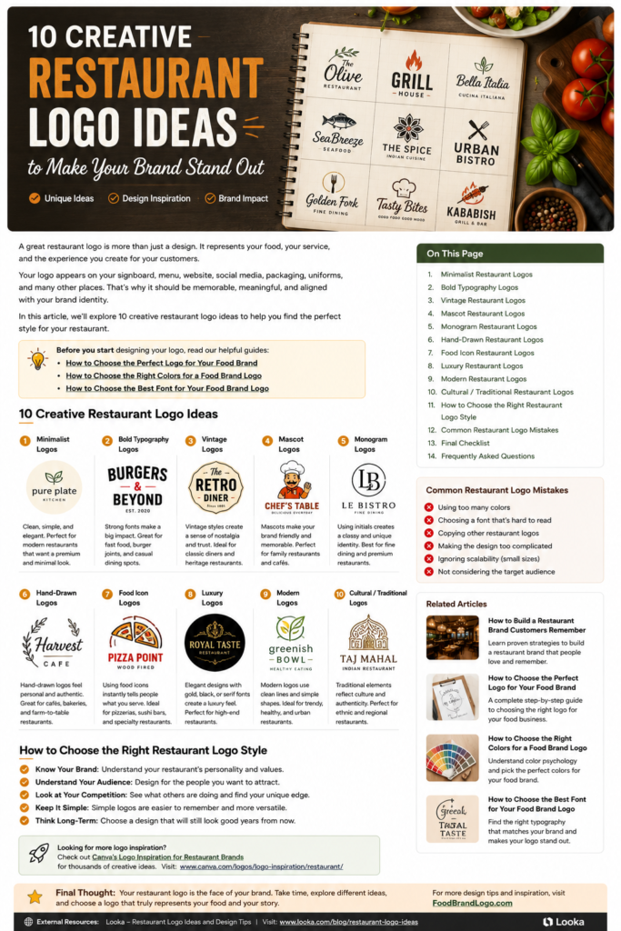 10 Creative Restaurant Logo Ideas to Make Your Brand Stand Out