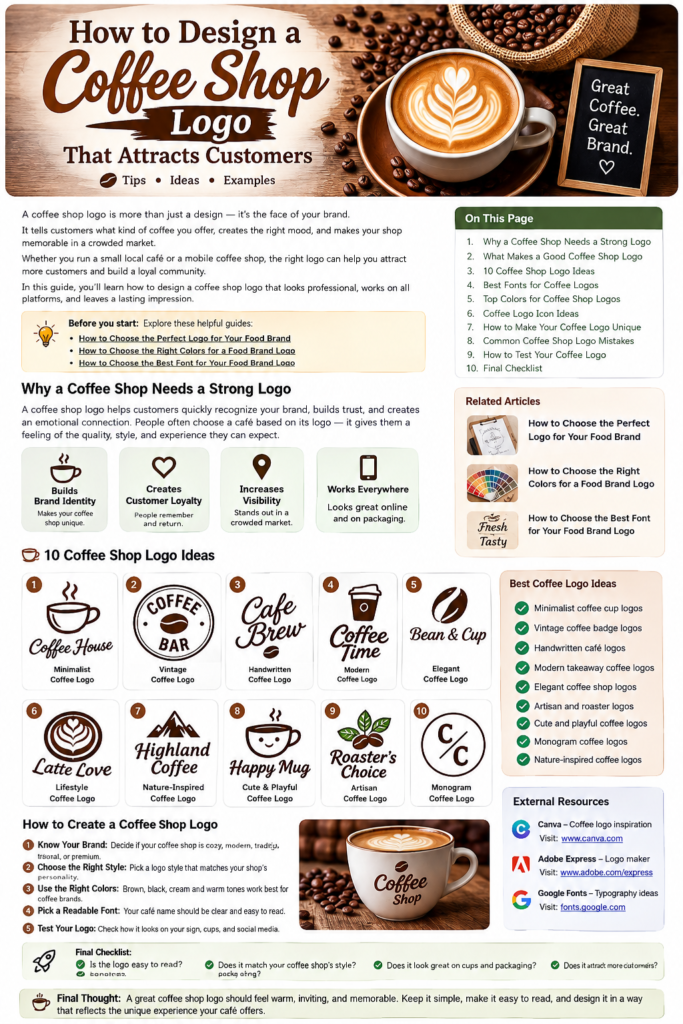 How to Design a Coffee Shop Logo That Attracts Customers