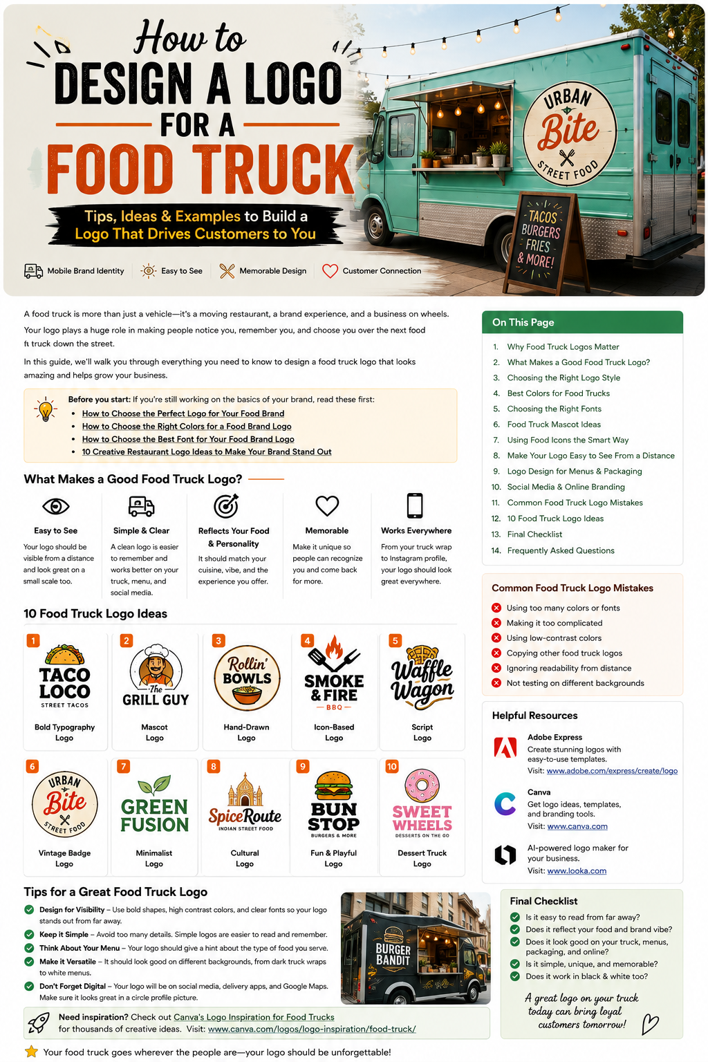 How to Design a Logo for a Food Truck