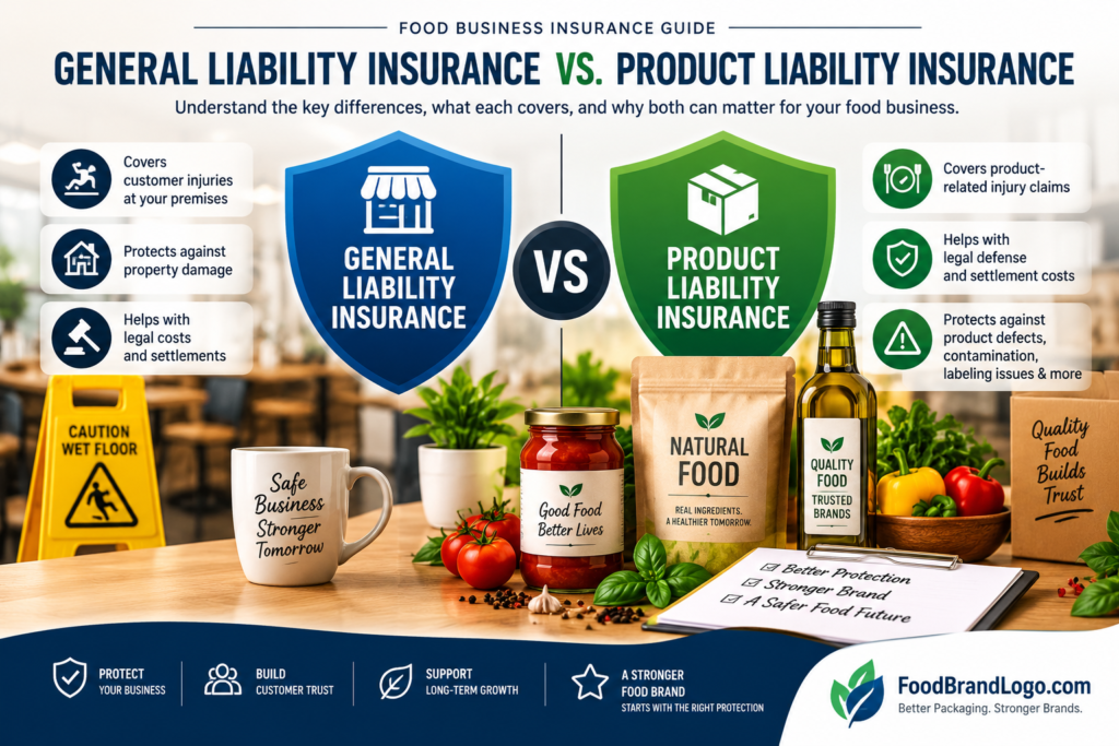 General liability insurance vs product liability insurance for food businesses