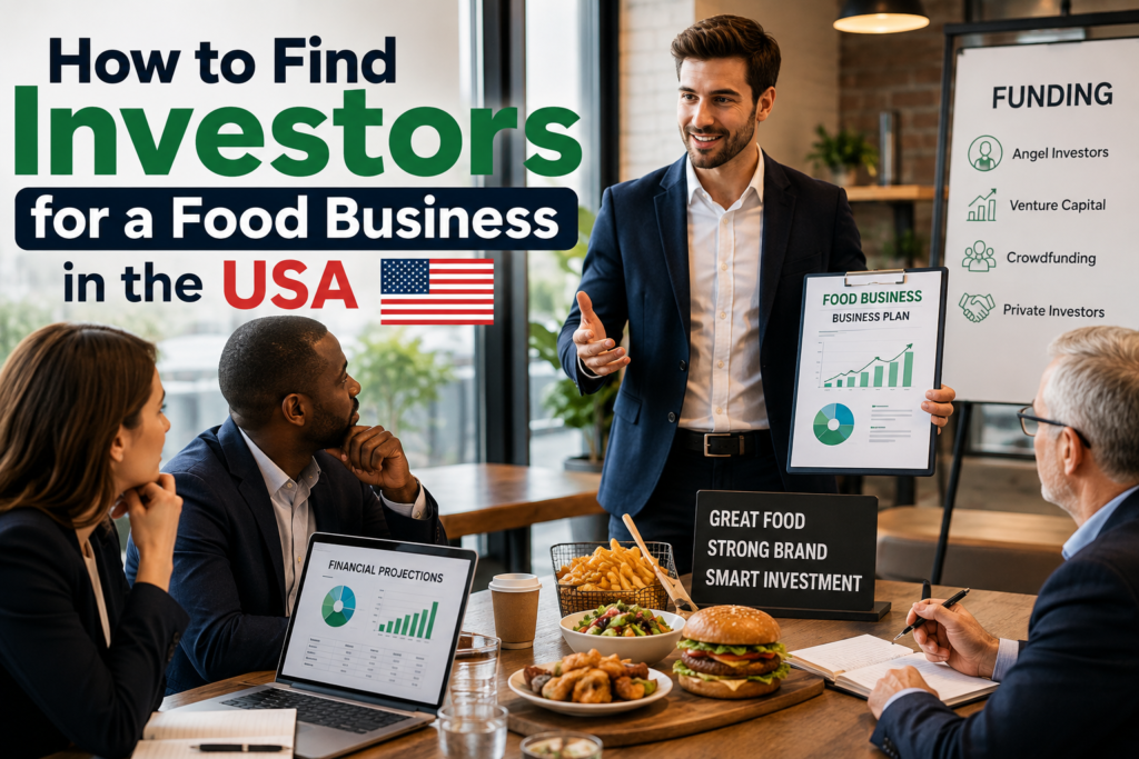 how to find investors for a food business